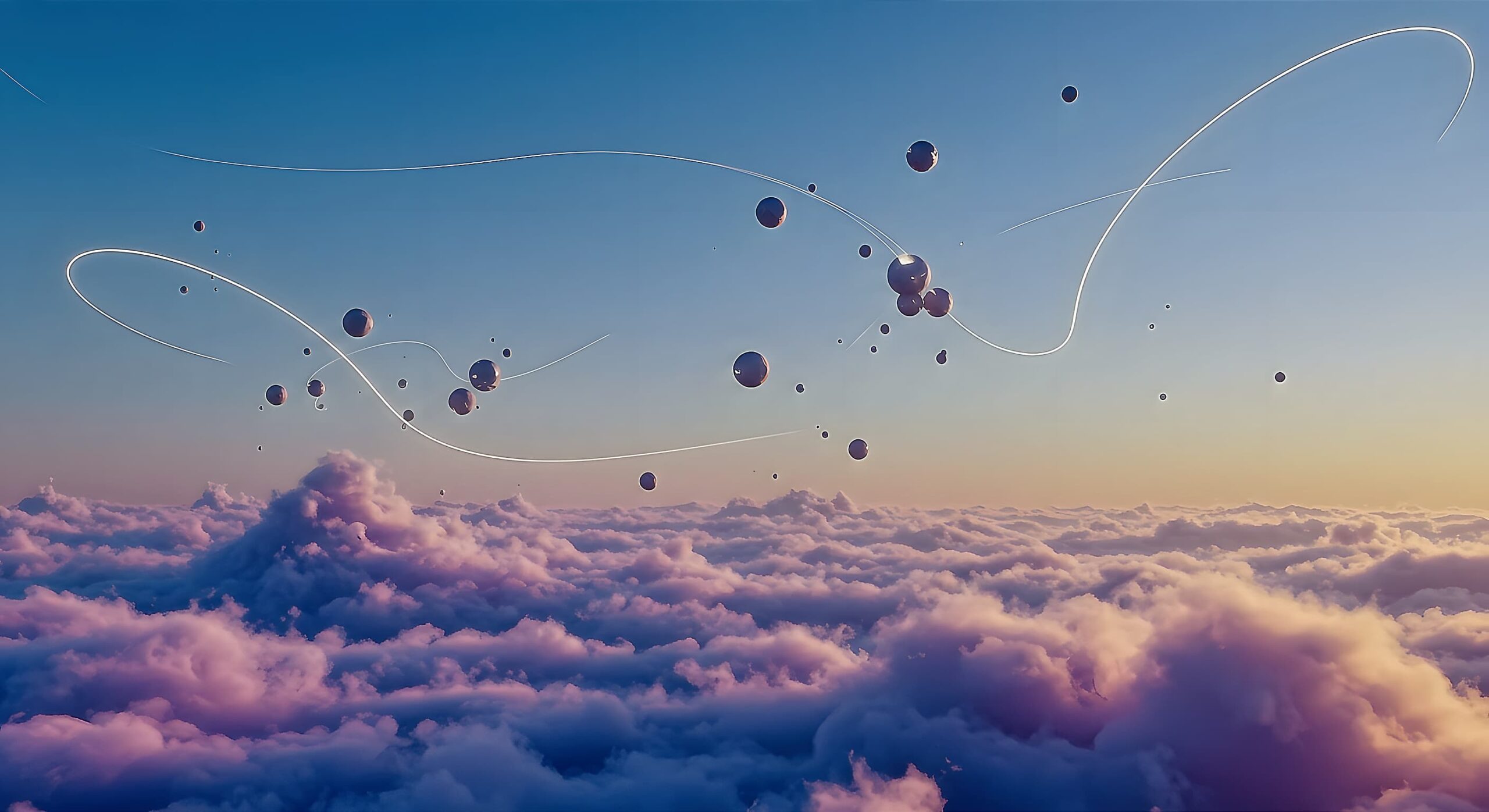 Dreamlike sky of soft clouds and glowing horizon — a visual metaphor for creativity, imagination, and limitless possibility in Taylor J. Fynch’s work.
